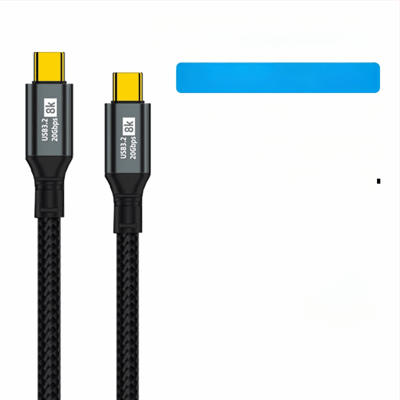 Cablul dual Type-C pentru date, încărcare rapidă de 100W, proiecție ecran 8K HD, pentru telefoane și tablete, transfer de date la viteză mare