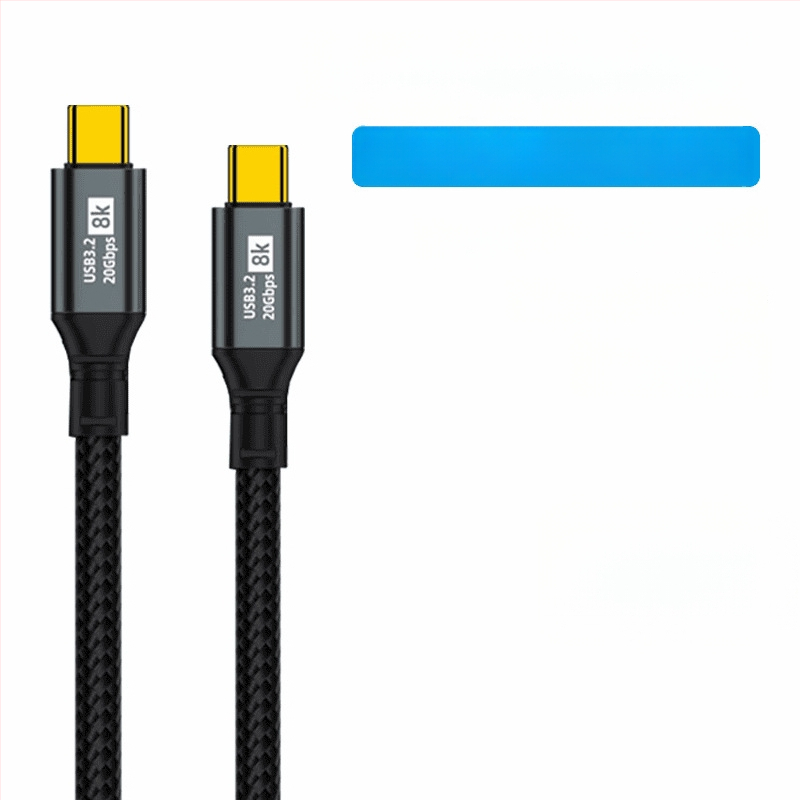 Cablul dual Type-C pentru date, încărcare rapidă de 100W, proiecție ecran 8K HD, pentru telefoane și tablete, transfer de date la viteză mare