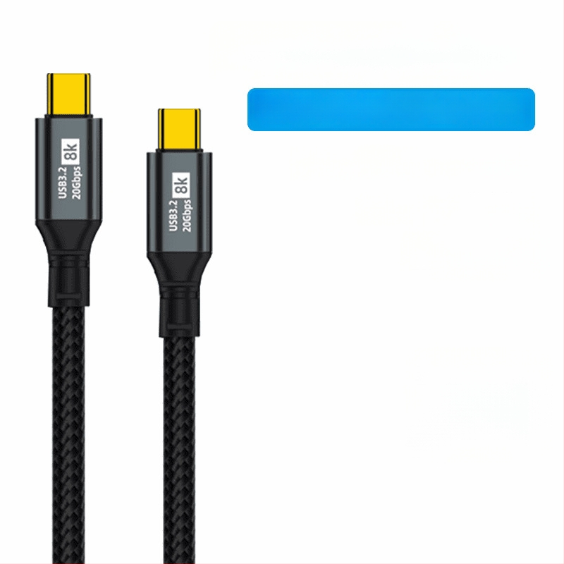 Cablul dual Type-C pentru date, încărcare rapidă de 100W, proiecție ecran 8K HD, pentru telefoane și tablete, transfer de date la viteză mare