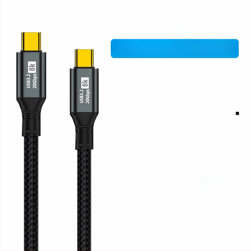 Cablul dual Type-C pentru date, încărcare rapidă de 100W, proiecție ecran 8K HD, pentru telefoane și tablete, transfer de date la viteză mare