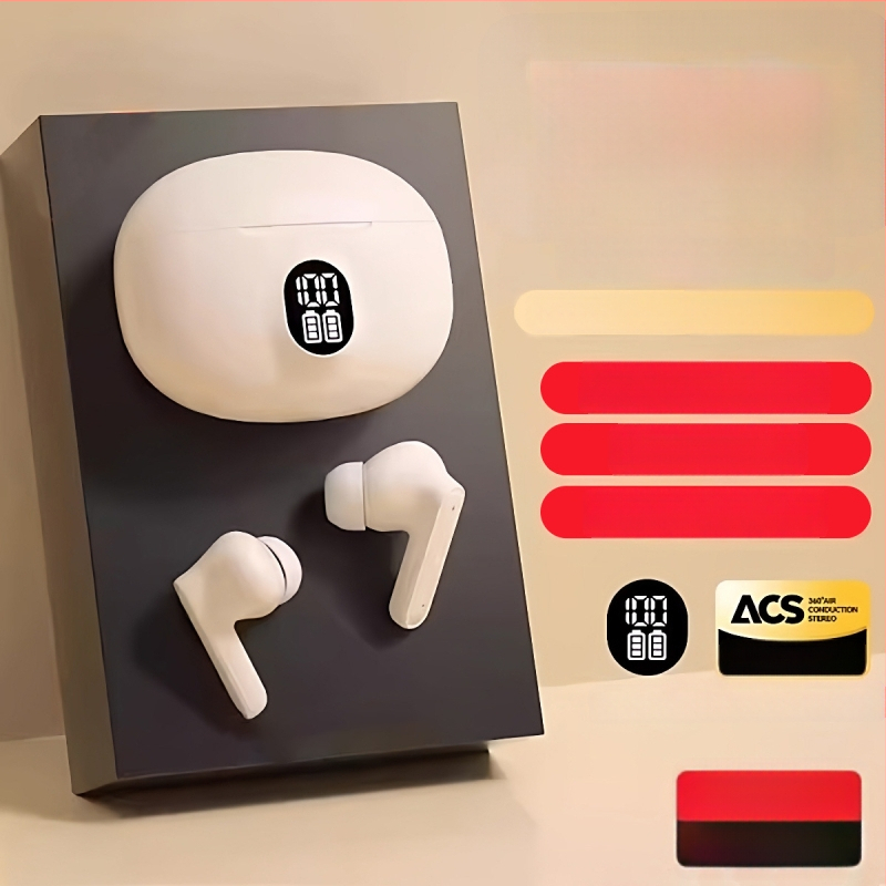 Căști Bluetooth fără fir, in-ear, cu afișaj digital, pentru gaming, sunet de înaltă calitate