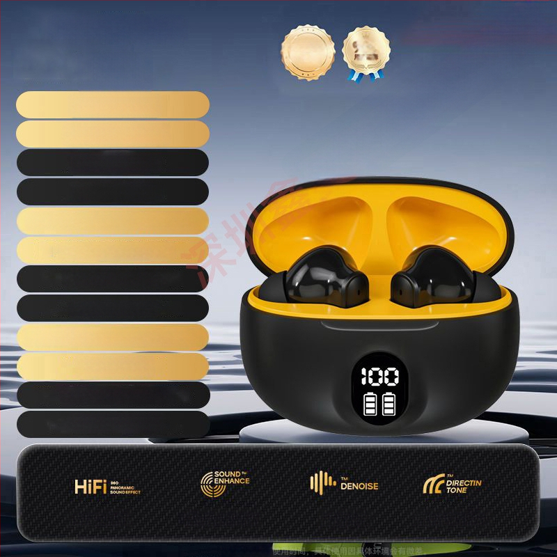 Căști Bluetooth fără fir, in-ear, cu afișaj digital, pentru gaming, sunet de înaltă calitate