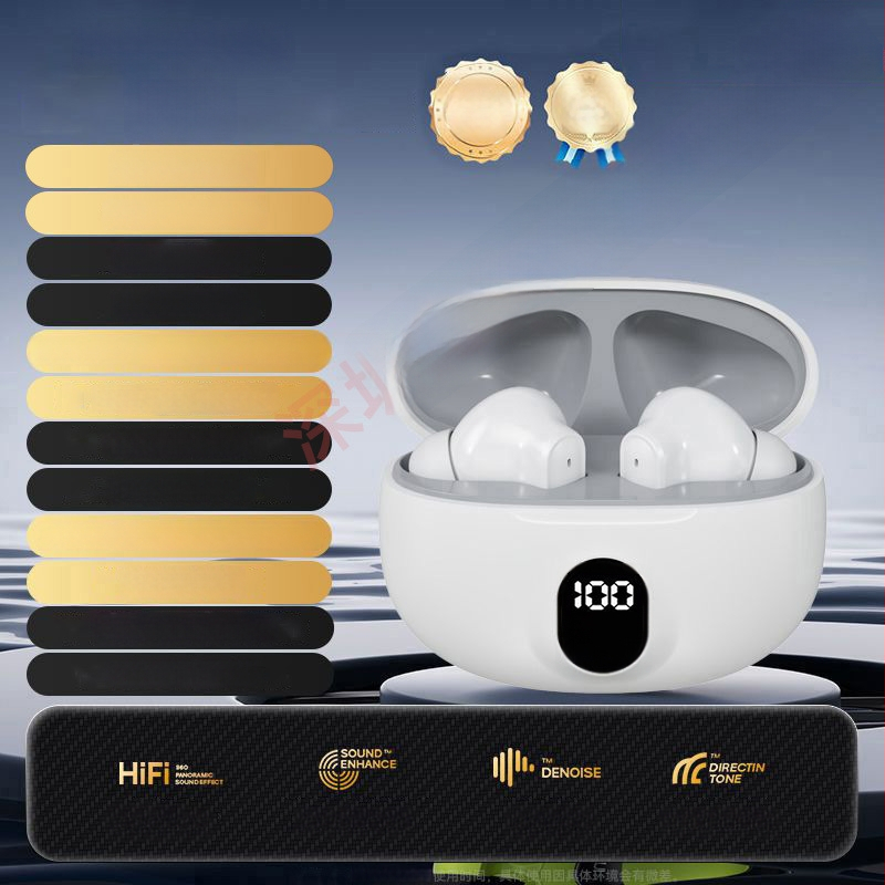Căști Bluetooth fără fir, in-ear, cu afișaj digital, pentru gaming, sunet de înaltă calitate