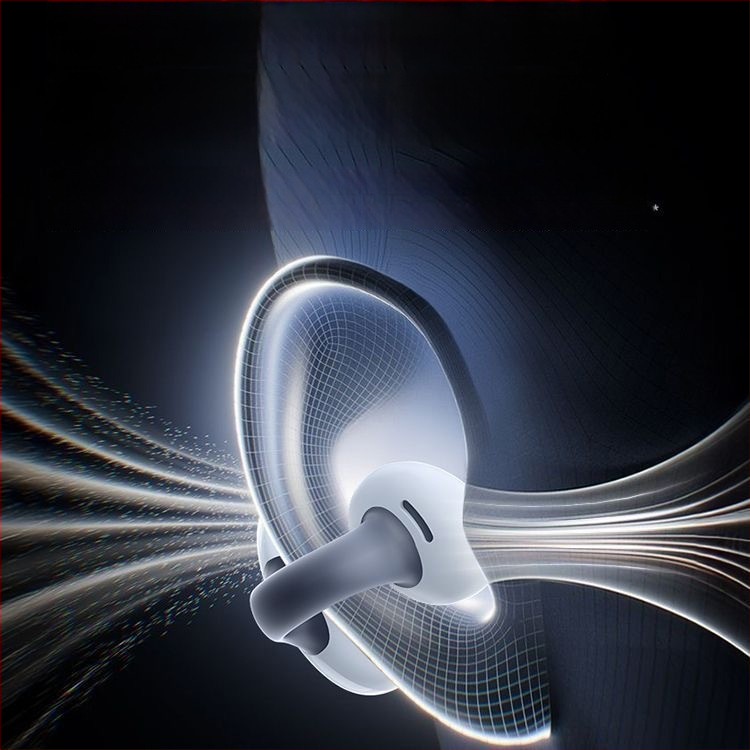 Berlin Sound Cască Bluetooth cu conducere osoasă, clip pentru ureche, wireless, durată lungă a bateriei, nu-in-ear, pentru alergare