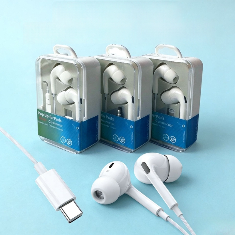 Căști in-ear cu cablu, cip digital Type-C și microfon pentru Huawei/Honor X5 – înregistrare karaoke