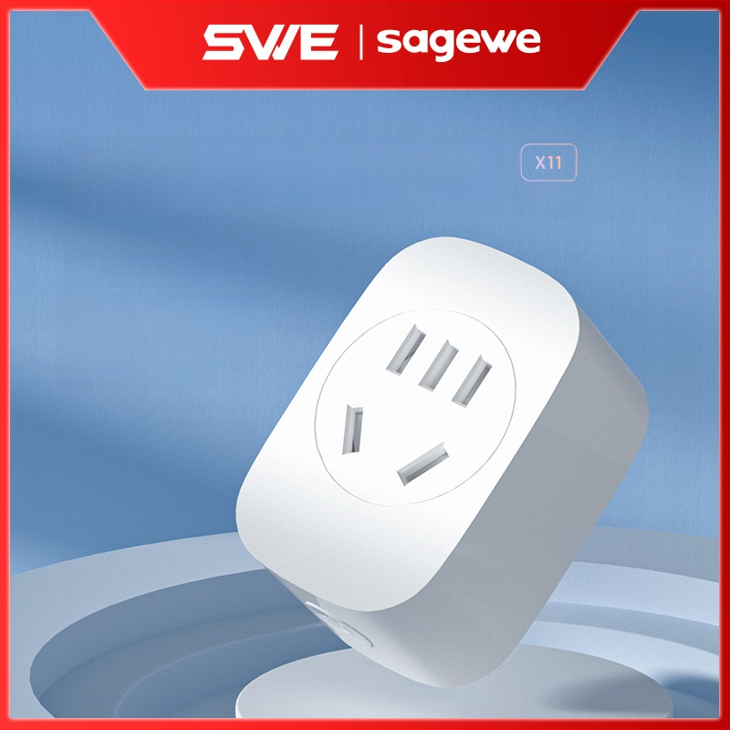 Priză Wi‑Fi inteligentă Tuya cu control de la distanță, control vocal, 10 A, întrerupător programabil, economisire a energiei