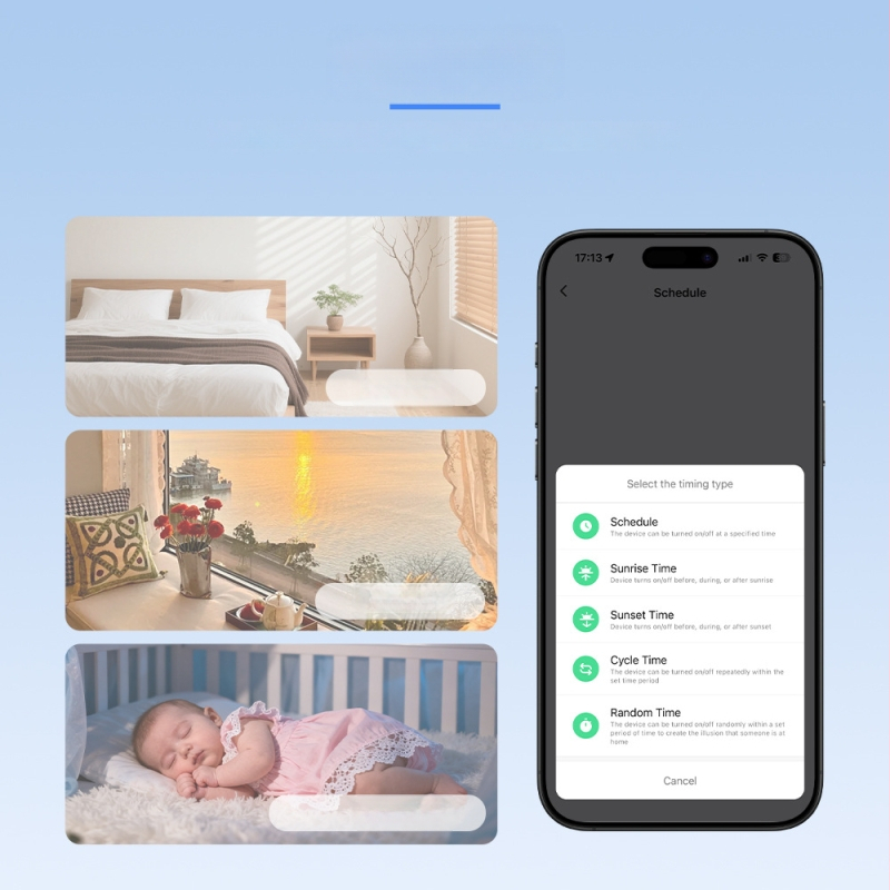 Priză inteligentă WiFi, multifuncțională, cu ecran pentru măsurarea energiei, control vocal și protecție la supratensiune și sub tensiune