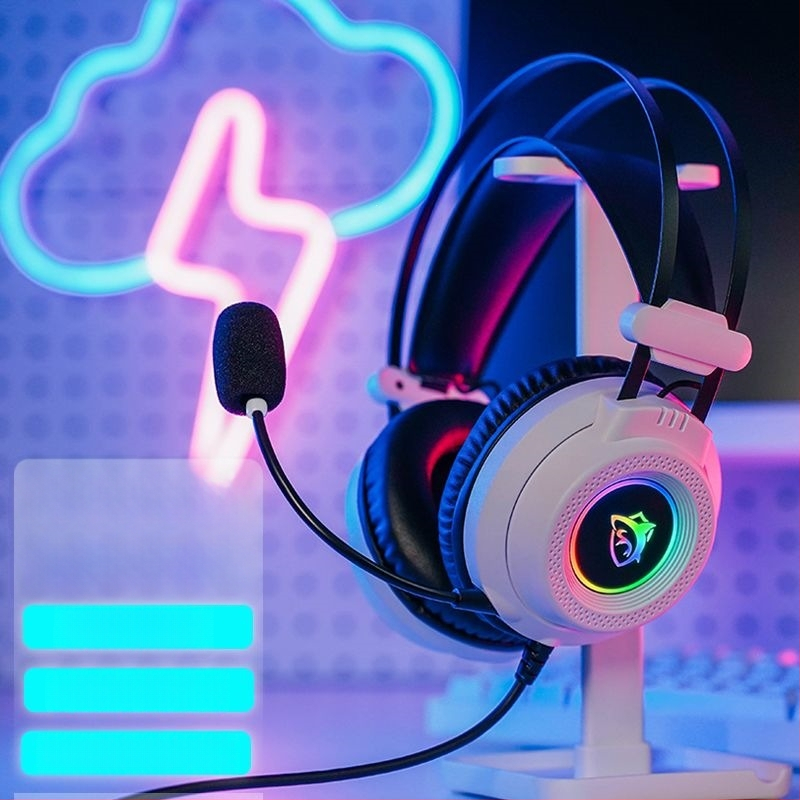 GX7 Căști de gaming cu fir USB RGB pentru PC desktop