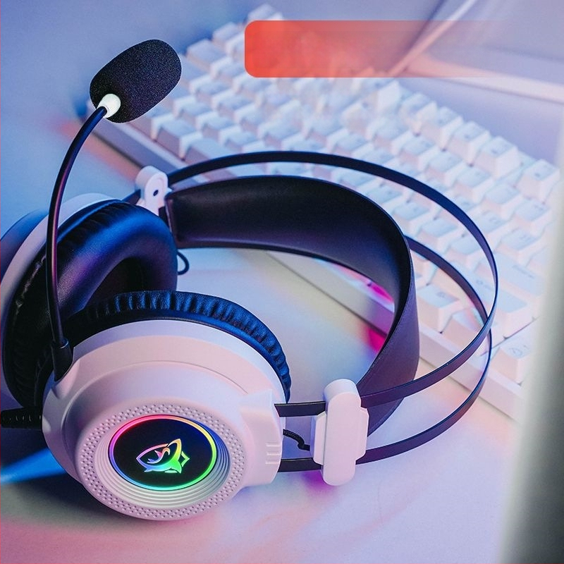 GX7 Căști de gaming cu fir USB RGB pentru PC desktop
