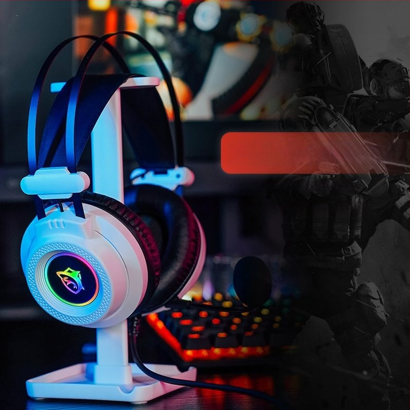 GX7 Căști de gaming cu fir USB RGB pentru PC desktop
