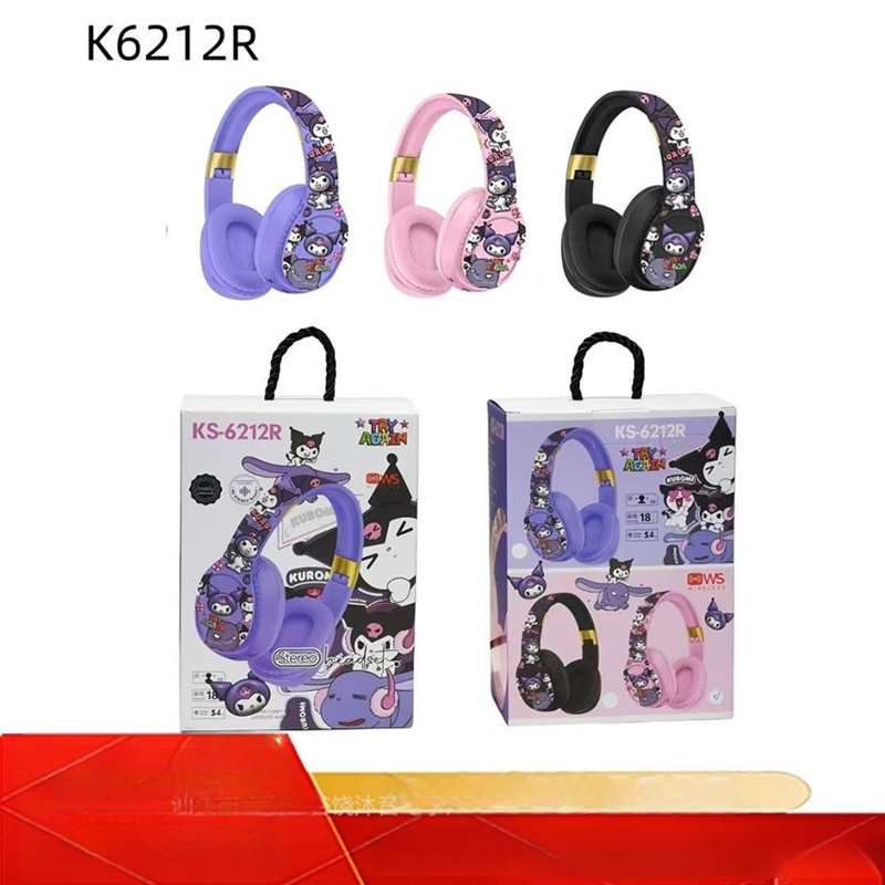 KS6212 Căști Bluetooth fără fir pentru copii, stil desen animat, sunet stereo
