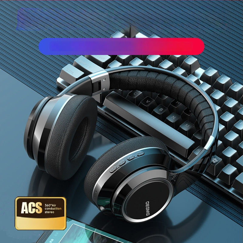 Cască Bluetooth cu model privat, over-ear, fără fir, slot pentru card, anulare zgomot, pentru gaming/esports, universală pentru telefon și laptop