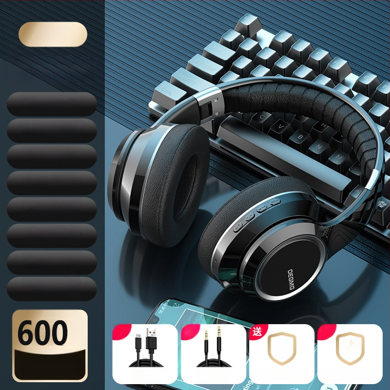 Cască Bluetooth cu model privat, over-ear, fără fir, slot pentru card, anulare zgomot, pentru gaming/esports, universală pentru telefon și laptop