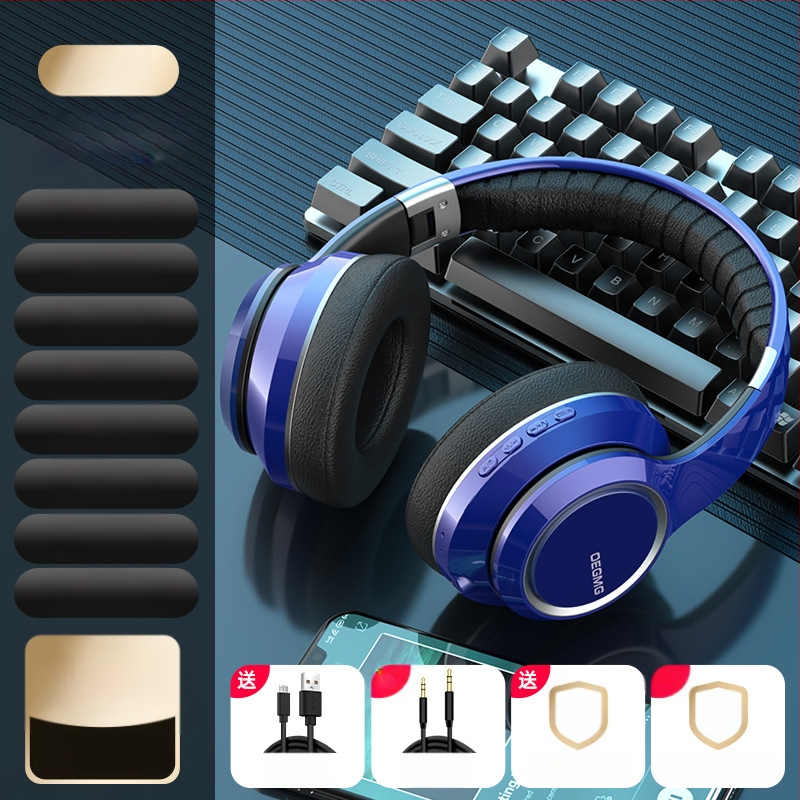 Cască Bluetooth cu model privat, over-ear, fără fir, slot pentru card, anulare zgomot, pentru gaming/esports, universală pentru telefon și laptop