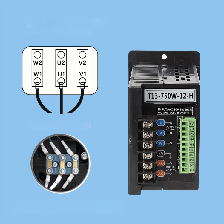 AC220 Convertor vectorial de frecvență pentru motor trifazat, control de viteză de precizie, model T13-750W-12-H