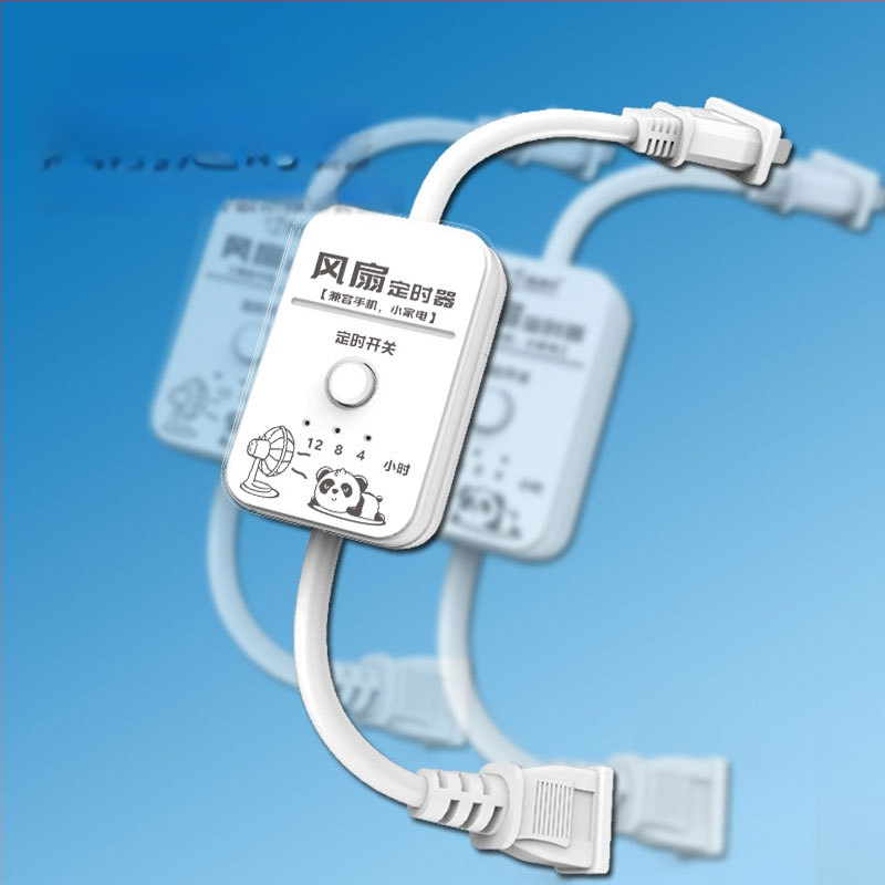 Ventilator inteligent cu priză pentru încărcarea telefoanelor și temporizator, întrerupere automată, protecție pentru casă