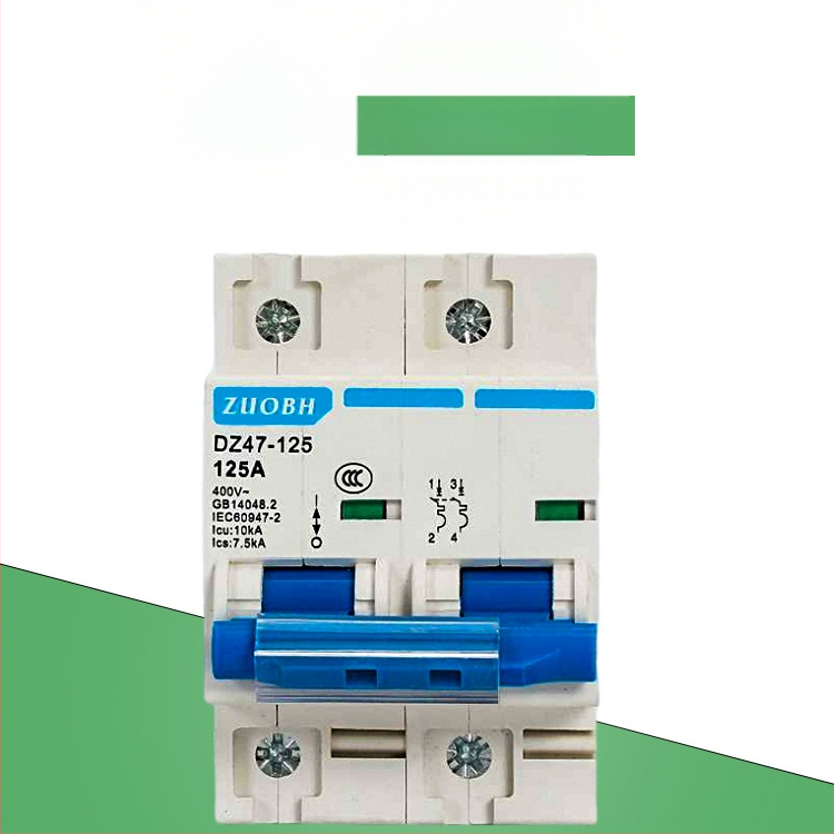 DZ47-125 întrerupător de circuit mini pentru uz casnic, 1P 2P 3P 4P, 80A 100A 125A