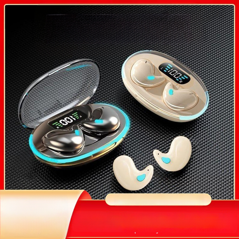 Căști Bluetooth pentru somn cu anulare activă a zgomotului, in-ear, confort pentru somnul pe o parte, izolare fonică pentru bărbați și femei
