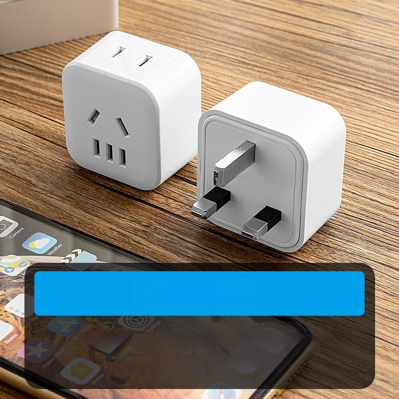 Adaptor UK către priză domestică cu prize multiple, 1 la 2 prize, convertor de mufă britanic, priză de călătorie pentru Hong Kong și Macao