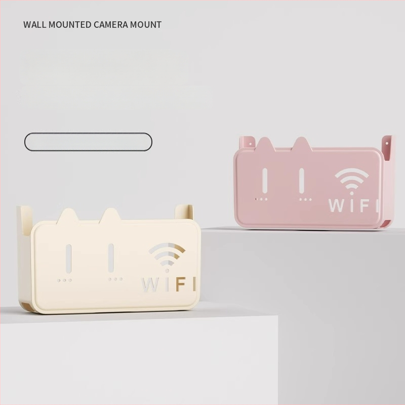 Cutie de stocare pentru router WiFi și organizator de cabluri, cu două etaje