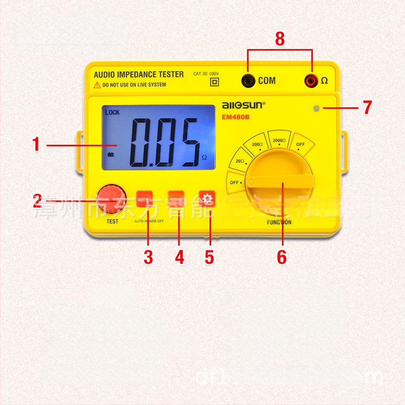 Aosheng instrument digital de măsurare electrică de precizie, tester de impedanță audio inteligent