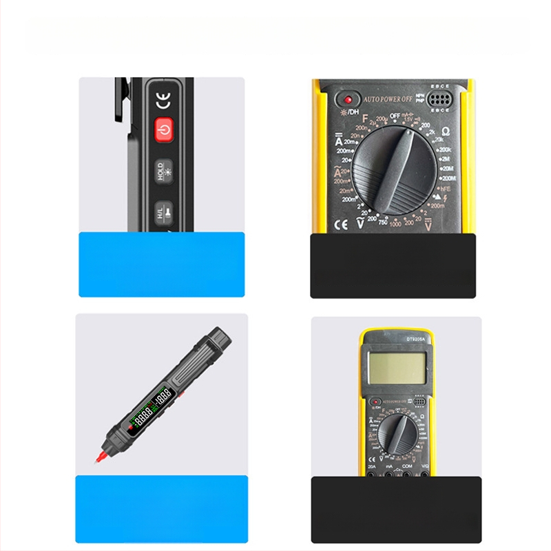 ZL12B multimetru digital pentru electricieni, test de continuitate și detecție a firului live/neutral, afișaj inteligent, stilou de test, măsurător universal multifuncțional