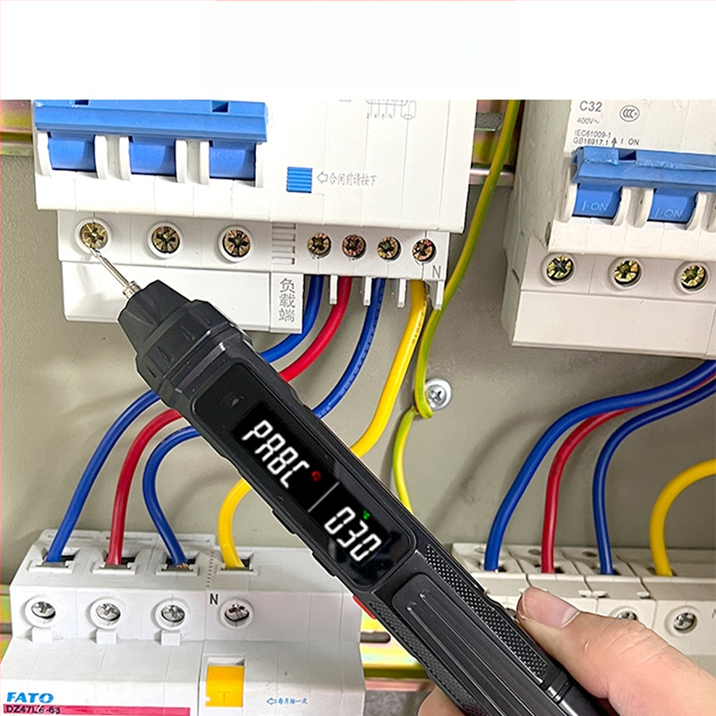 ZL12B multimetru digital pentru electricieni, test de continuitate și detecție a firului live/neutral, afișaj inteligent, stilou de test, măsurător universal multifuncțional