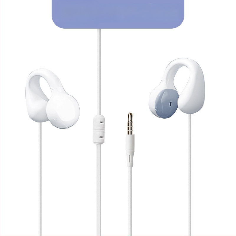 Căști cu fir clip-on, USB-C / 3,5 mm, sunet de înaltă calitate, durabile, design non-in-ear, universale pentru telefoane și calculatoare, cablu prelungit