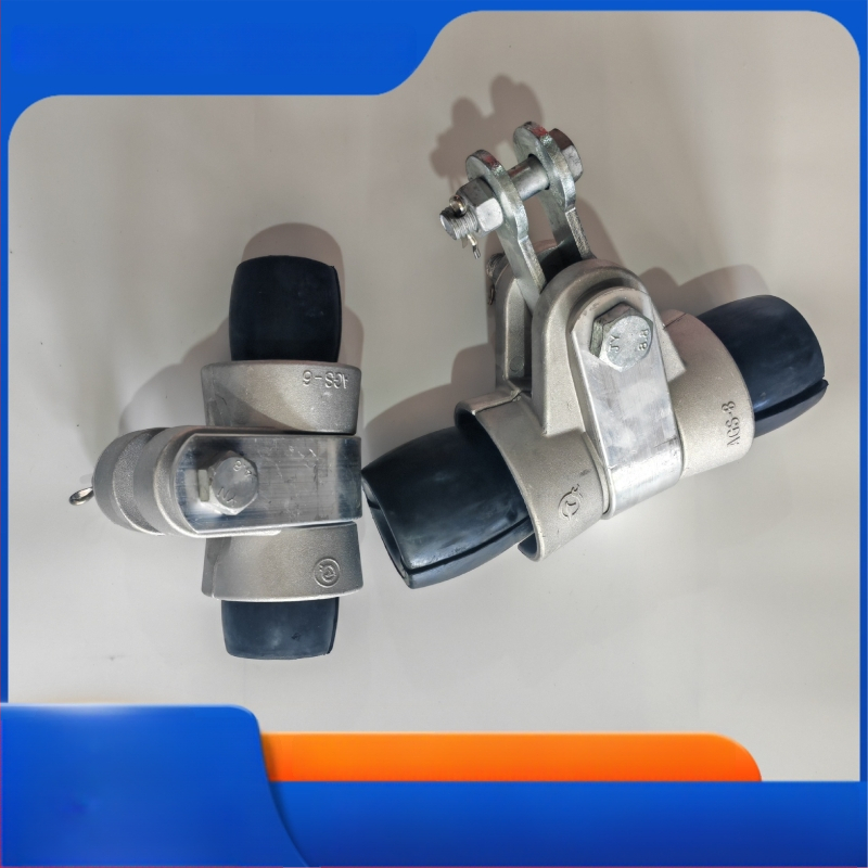 Clema de suspensie pre-torsionată pentru cablu optic ADSS, accesorii de suspensie duble ne-standard pentru turnuri
