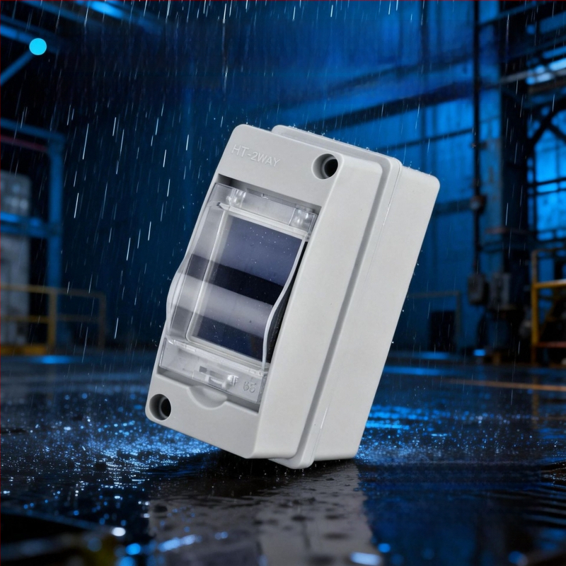 Cutie de distribuție externă compactă IP65, 2 circuite, ABS, pentru întrerupătoare