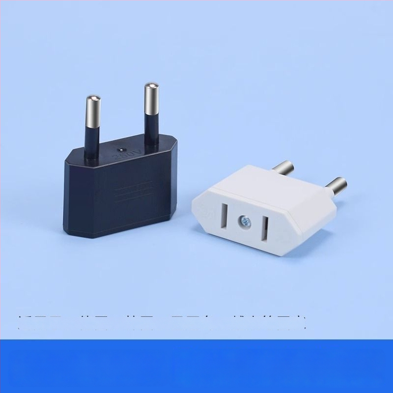 Adaptor priză UE către SUA, 4.0 mm, de la două contacte rotunde la două contacte plate