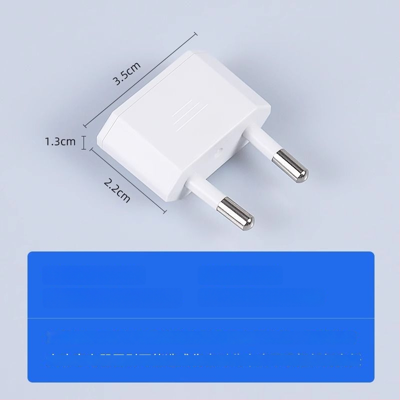 Adaptor priză UE către SUA, 4.0 mm, de la două contacte rotunde la două contacte plate
