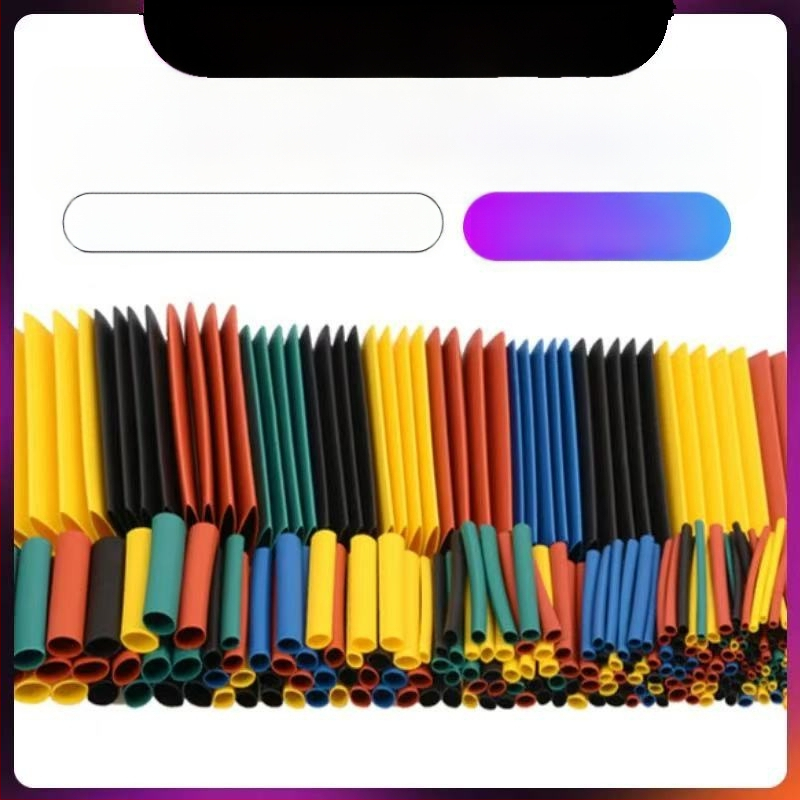 Set tuburi termo-contractile bi-color pentru DIY casnic, protecție izolatoare pentru fire electrice