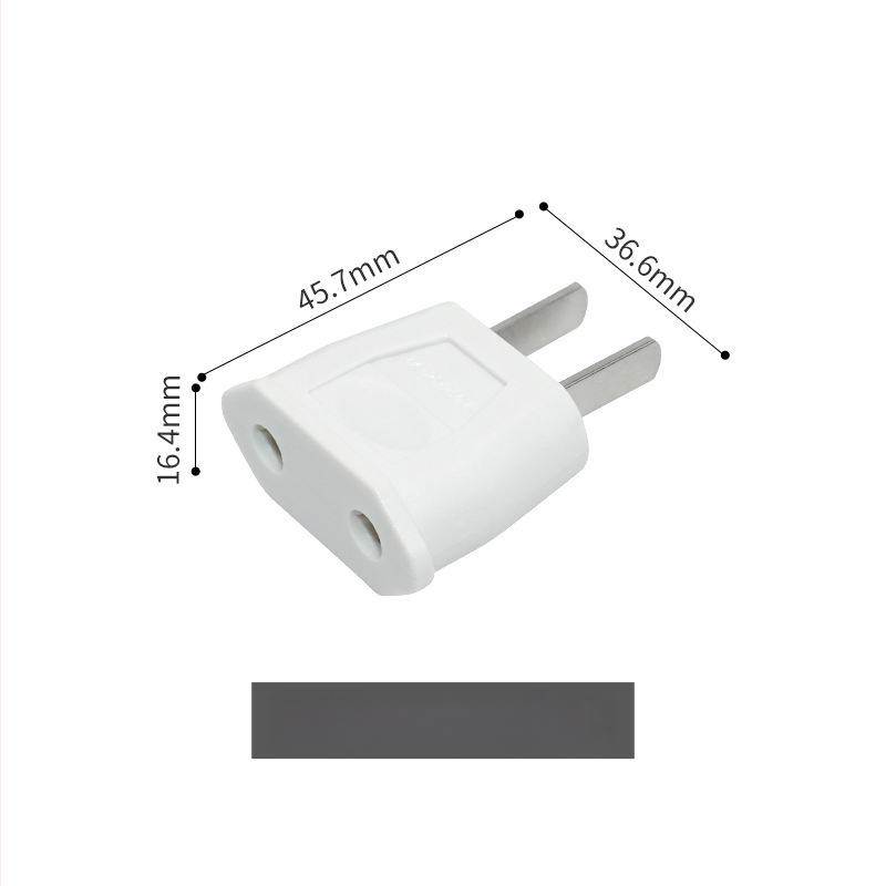 JHD-9622 adaptor de alimentare AC: de la priză europeană cu conector rotund la priză GB cu doi pini