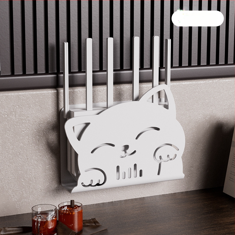 Cutie de depozitare pentru router, montaj pe perete, organizare cabluri fără găuri