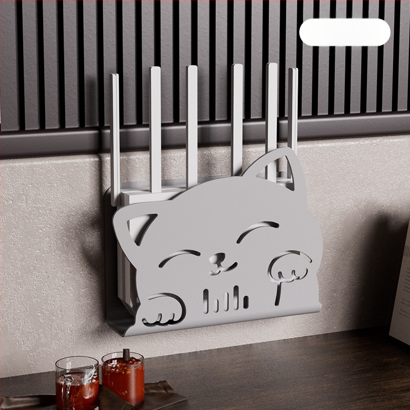 Cutie de depozitare pentru router, montaj pe perete, organizare cabluri fără găuri