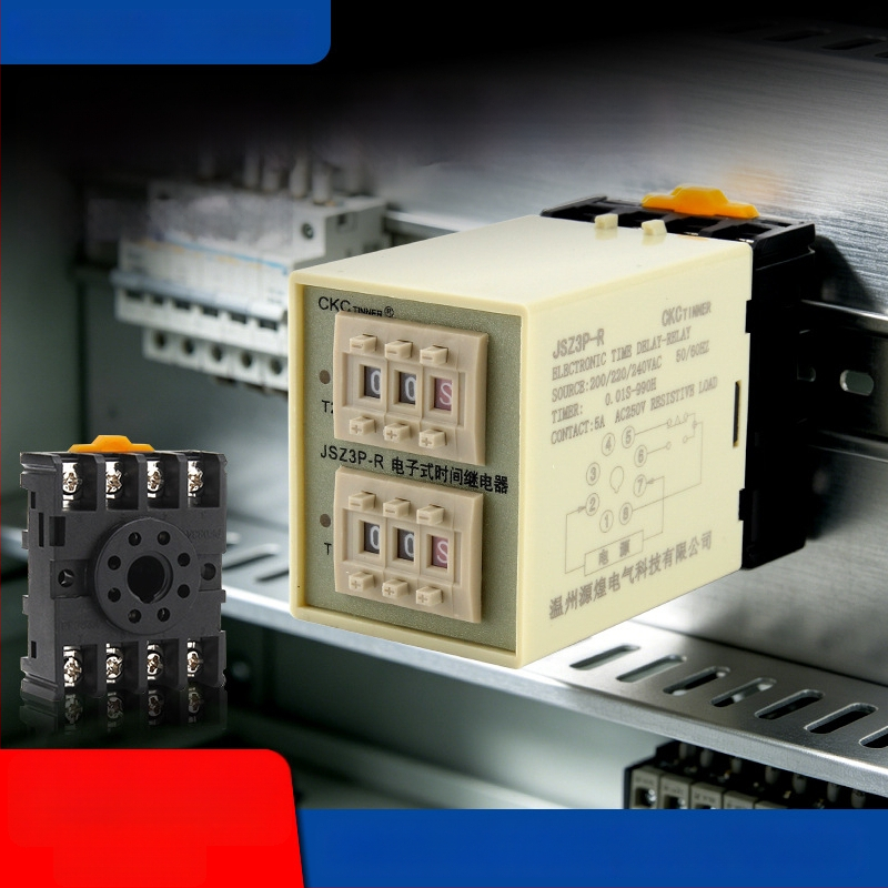 JSZ3P-R ST3P-R ST5P-R releu electronic de timp ciclic, precizie înaltă, 220V, cu bază