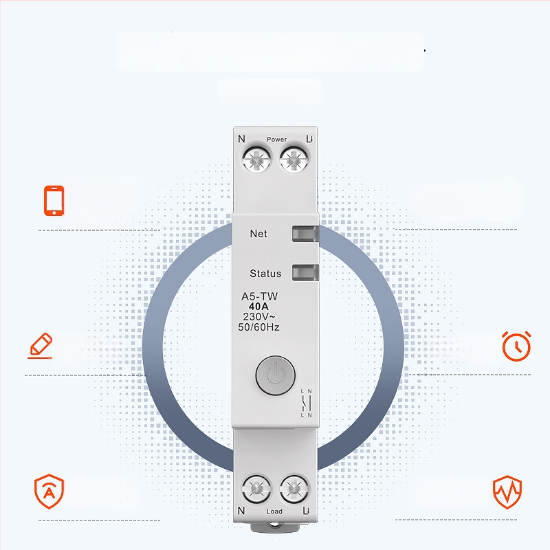 Comutator WiFi inteligent cu metru de energie, întrerupător de circuit cu temporizator și control de la distanță prin telefon mobil