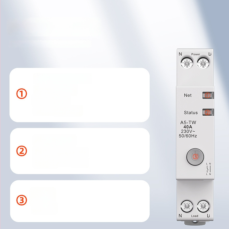 Comutator WiFi inteligent cu metru de energie, întrerupător de circuit cu temporizator și control de la distanță prin telefon mobil