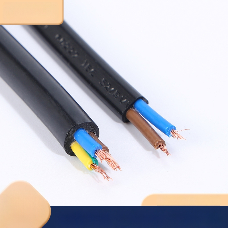 Cabluri cu izolație plată și rotundă, 2 conductori și 3 conductori, 2 mm² și 3 mm², pentru echipamente de monitorizare și alimentare casnică