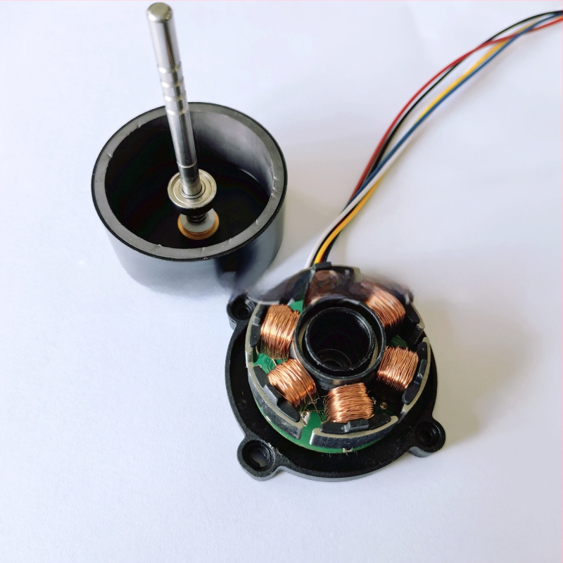 MRD5035BH motor brushless 24V DC cu rulmenți cu bile – motor silențios cu reducere de transmisie pentru ventilator de podea