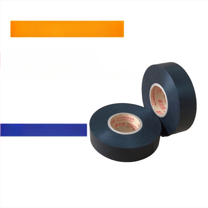 Bandă PVC Yongle FC180 pentru fire auto, temperatură înaltă, izolație îngroșată, adeziv puternic, neagră, 20 m lungime, lățime 10–50 mm