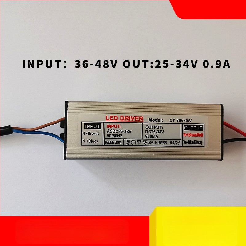 Sursă LED cu tensiune redusă, curent constant, 30W, intrare 36V AC/DC, izolată, impermeabilă, garanție 5 ani