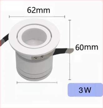 Spot LED încastrat mic, anti-strălucire, lumină COB bullseye, efect cer înstelat, fără lumină principală