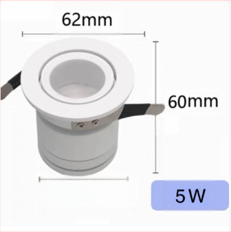 Spot LED încastrat mic, anti-strălucire, lumină COB bullseye, efect cer înstelat, fără lumină principală