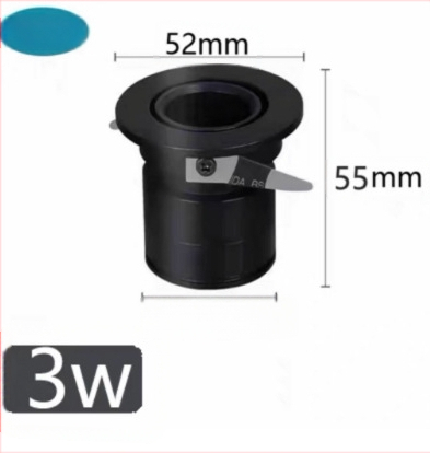 Spot LED încastrat mic, anti-strălucire, lumină COB bullseye, efect cer înstelat, fără lumină principală