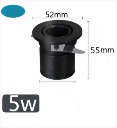 Spot LED încastrat mic, anti-strălucire, lumină COB bullseye, efect cer înstelat, fără lumină principală