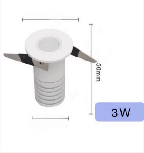 Spot LED încastrat mic, anti-strălucire, lumină COB bullseye, efect cer înstelat, fără lumină principală