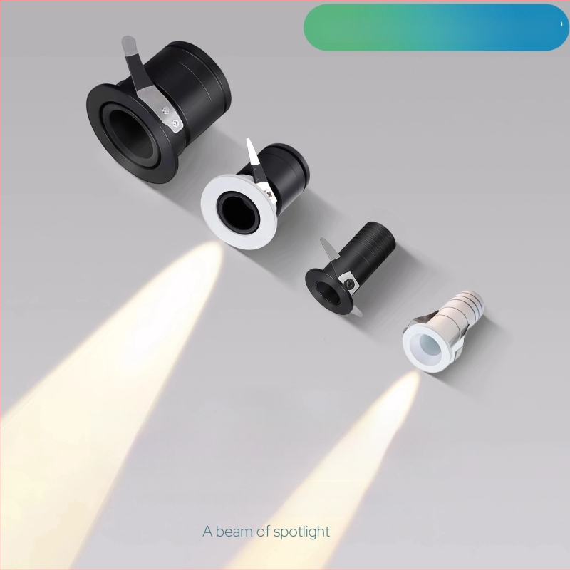 Spot LED încastrat mic, anti-strălucire, lumină COB bullseye, efect cer înstelat, fără lumină principală