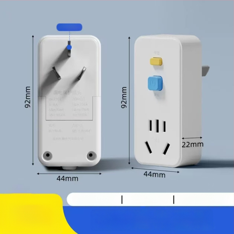 Priză de protecție împotriva curentului de scurgere pentru boilere de apă și aparate de aer condiționat, protecție priză 10A/16A, certificat 3C